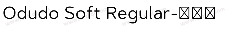 Odudo Soft Regular字体转换